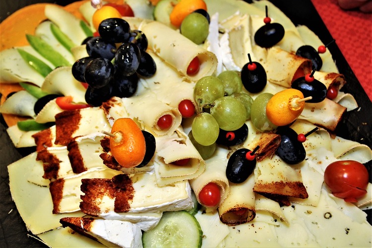 Charcuterie Recipe - Cheese and Fruit Charcuterie with Smoked Brie, Cucumbers and Cherry Tomatoes
