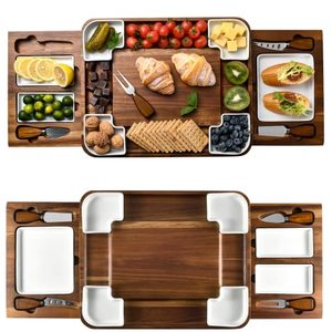 Acacia Cheese Board and Charcuterie Set with Cheese Platter